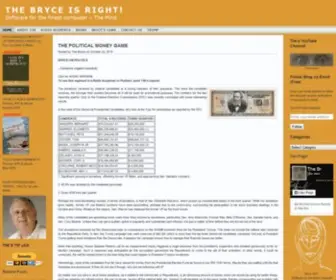 Timbryce.com(Software for the finest computer) Screenshot