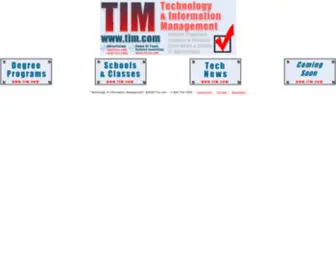 Tim.com(Technology & Information Management) Screenshot