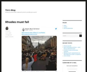 Timdavies.org.uk(Working for social change) Screenshot