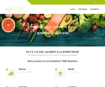 Time-Nutrition.com(Chronobiologie du corps et de la peau) Screenshot