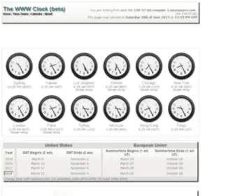 Time.org(The WWW Clock) Screenshot