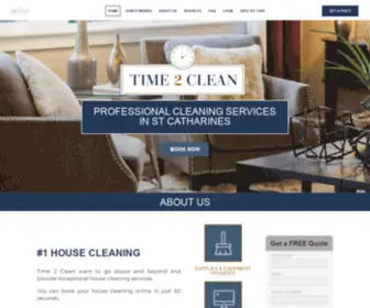 Time2Clean.ca(#1 House Cleaning In St Catharines) Screenshot