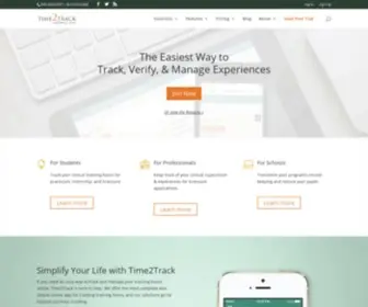 Time2Track.com(The Easiest Way to Track) Screenshot