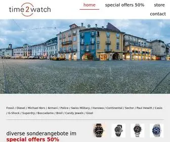 Time2Watch.ch(Time2watchs Webseite) Screenshot