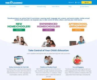 Time4Learning.com(Online Homeschool Programs & Afterschool Enrichment) Screenshot