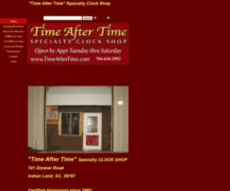 Timeaftertime.com("Time After Time" Specialty Clock Shop) Screenshot