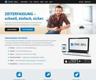 Timeandbill.de(Kostenlos, online, simple) Screenshot