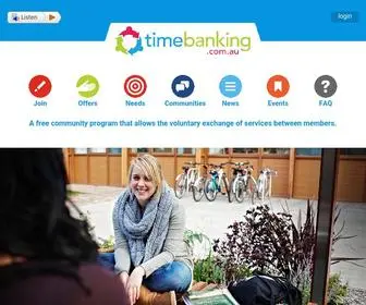 Timebanking.com.au(Timebanking) Screenshot