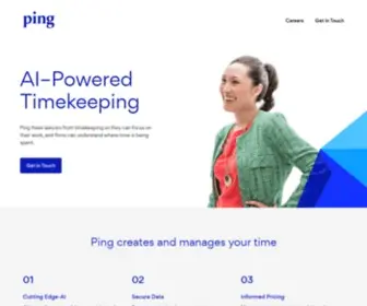 Timebyping.com(Time by Ping) Screenshot