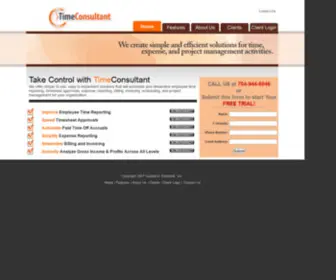 Timeconsultant.com(We create simple and efficient solutions) Screenshot
