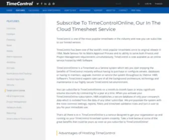 Timecontrol.net(Web timesheets for Finance and Project Management) Screenshot