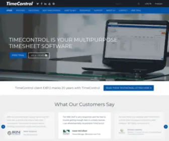 Timecontrol.org(Web timesheets for Finance and Project Management) Screenshot