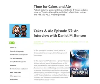 Timeforcakesandale.com(Podcast featuring geeky ramblings with Becks & Eeson) Screenshot