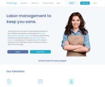 Timeforge.com(The labor management solution for efficient teams) Screenshot