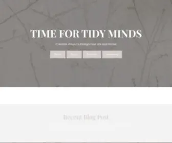 Timefortidyminds.com(Time For Tidy Minds) Screenshot