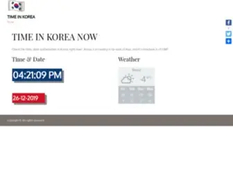Timeinkorea.com(TIME IN KOREA NOW) Screenshot