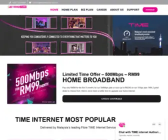 Timeinternets.com.my(TIME internet) Screenshot