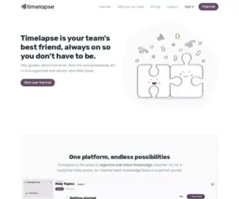 Timelapsehc.com(Knowledge Base & Help Center Software) Screenshot