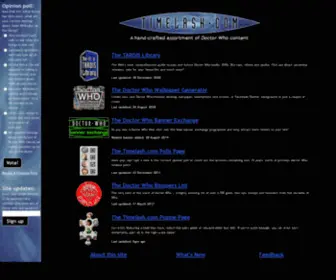 Timelash.com(An assortment of Doctor Who content) Screenshot