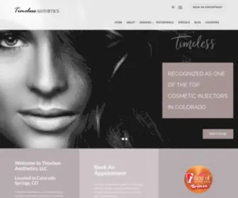 Timelessaestheticsllc.com(BOTOX® Colorado Springs & Sculptra Aesthetics Colorado Springs Botox) Screenshot