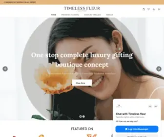 Timelessfleur.com(One stop complete luxury gifting boutique) Screenshot