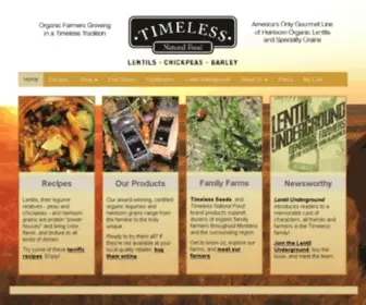 Timelessfood.com(Timeless Natural Food) Screenshot