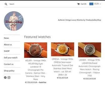 Timelessgalleryshop.com(Authentic Vintage Luxury Watches) Screenshot