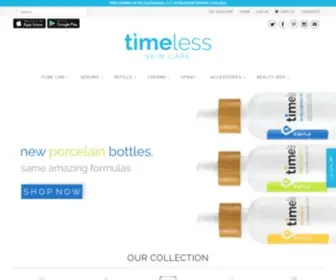 Timelessha.com(Clean Skin Care Products Made in the USA) Screenshot