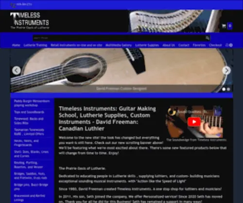 Timelessinstruments.com(Timelessinstruments) Screenshot