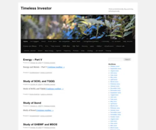Timelessinvestor.com(Timeless Investor) Screenshot
