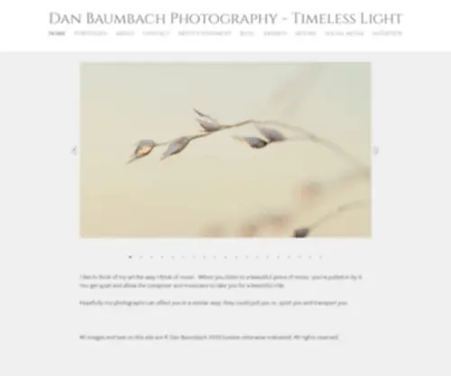 Timelesslight.com(Dan Baumbach) Screenshot