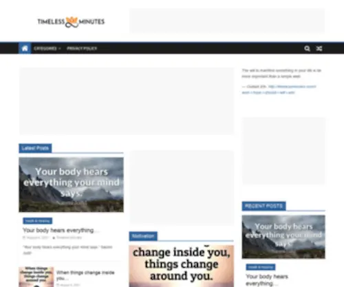 Timelessminutes.com(Timeless Minutes) Screenshot