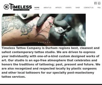 Timelesstattooco.ca(Timeless Tattoo Company) Screenshot