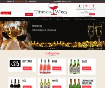 Timelesswines.com(Timeless Wines) Screenshot