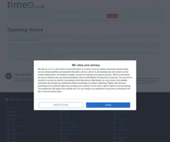 Timeo.co.uk(Opening Times) Screenshot