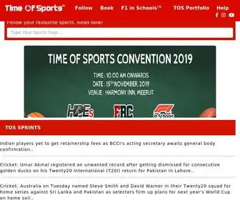 Timeofsports.com(Sports Management Company) Screenshot