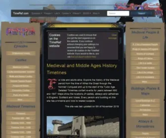 Timeref.com(Medieval and Middle Ages History Timelines) Screenshot