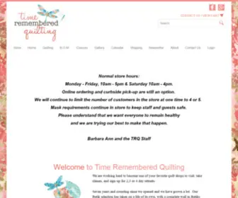 Timerememberedquilting.com(Timerememberedquilting) Screenshot