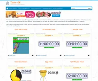 Timerok.com(Online Timers and Stopwatches) Screenshot