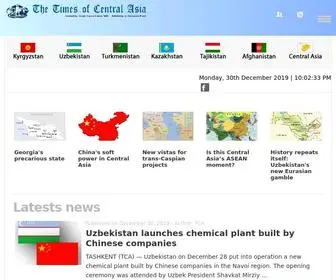 Timesca.com(The Times Of Central Asia) Screenshot