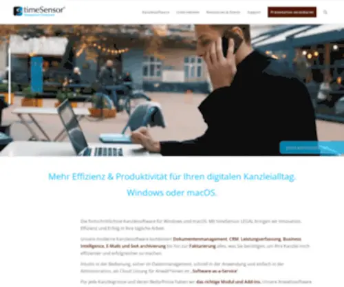 Timesensor.de(Kanzleisoftware für Windows oder macOS) Screenshot