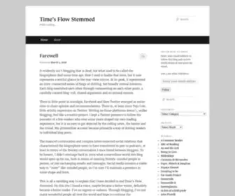 Timesflowstemmed.com(Time's Flow Stemmed) Screenshot