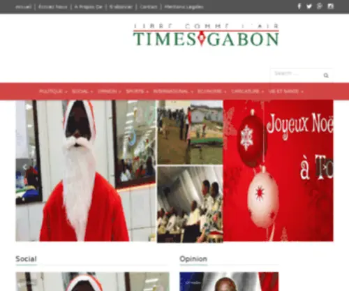 Timesgabon.com(Times Gabon) Screenshot