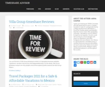 Timeshareadvisor.org(Timeshare Advisor & Solutions) Screenshot