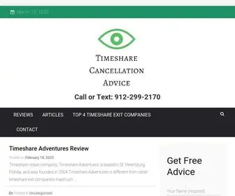 Timesharecancellationadvice.com(Timeshare Cancellation Advice) Screenshot