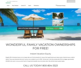 Timesharefreeway.com(Vacation Smart) Screenshot