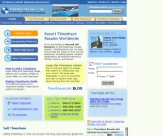 Timesharelink.com(Buy and Sell Timeshare Resorts) Screenshot