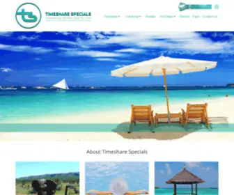 Timesharespecials.co.za(Timeshare Specials) Screenshot