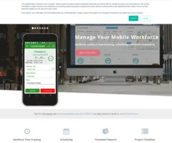 Timesheetmobile.com(Employee Timesheet APP with GPS Geofencing Technology) Screenshot