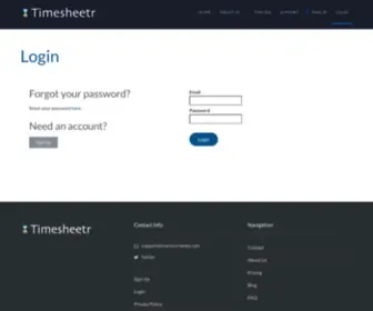 Timesheetr.com(Timesheetr) Screenshot